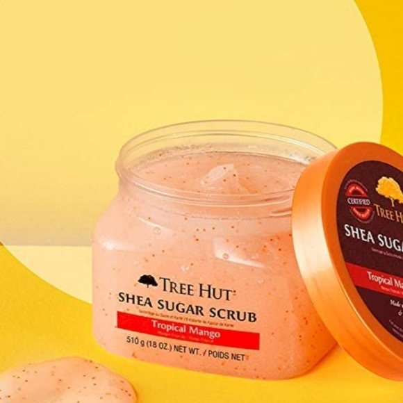 Tree Hut Shea Sugar Scrub Tropical Mango 18oz Ultra Hydrating and Exfoliating... - Picture 2 of 2